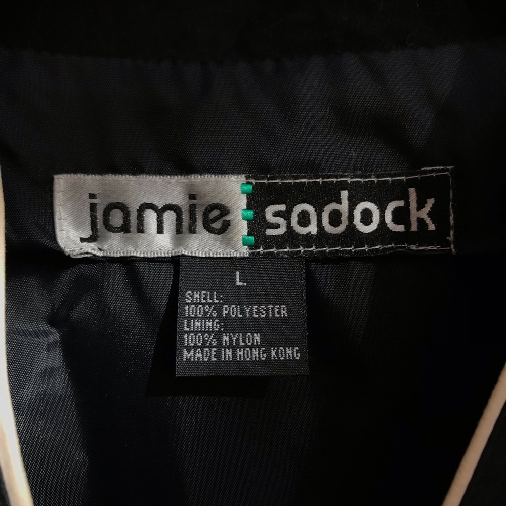 Jamie Sadock Black & White Fleur Shoulder Golf Jacket - L - Picture 6 of 13